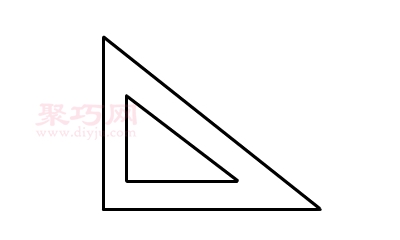 三角板画法第2步