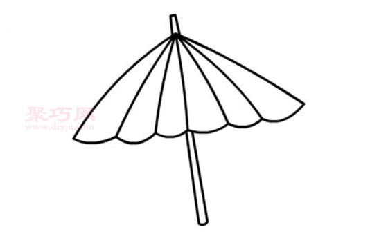 伞画法第3步