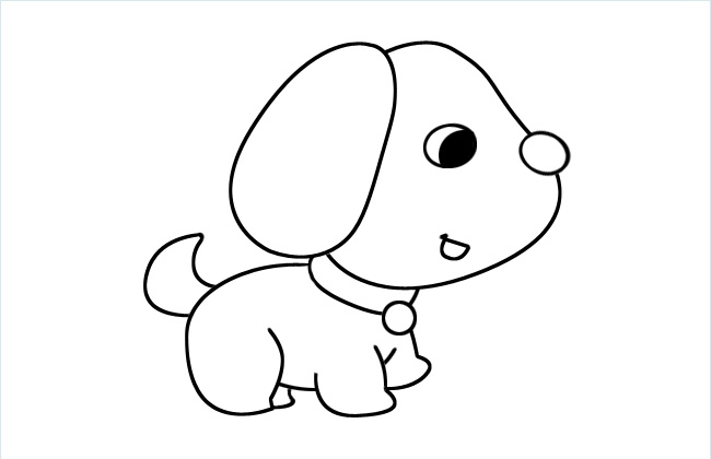 怎么画可爱的小狗狗图片