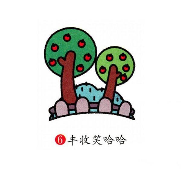 果园风景怎么画