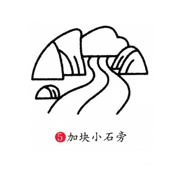 关于风景的绘画 河流