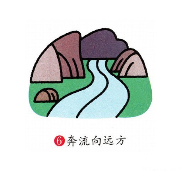 关于风景的绘画 河流